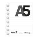 Kollegieblock A5 70blad 60g linjerat ohålat