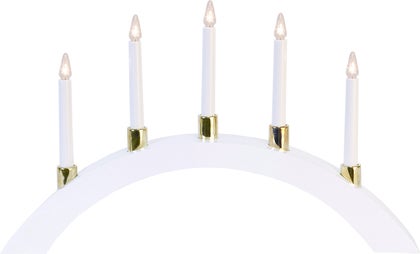 Ljusstake LED Halla Båge Vit