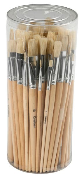 Borstpenslar flat&rund 80/fp