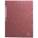 Snoddmapp A4 3-klaff Antique pink