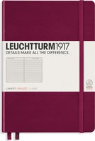 Anteckningsbok A5 linjerad Port Red