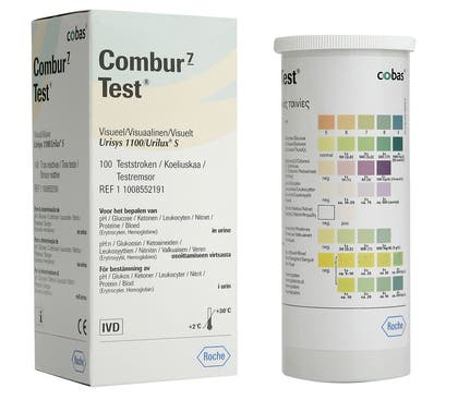 Urinsticka Combur 7 ph glu ket leu nit prot blod
