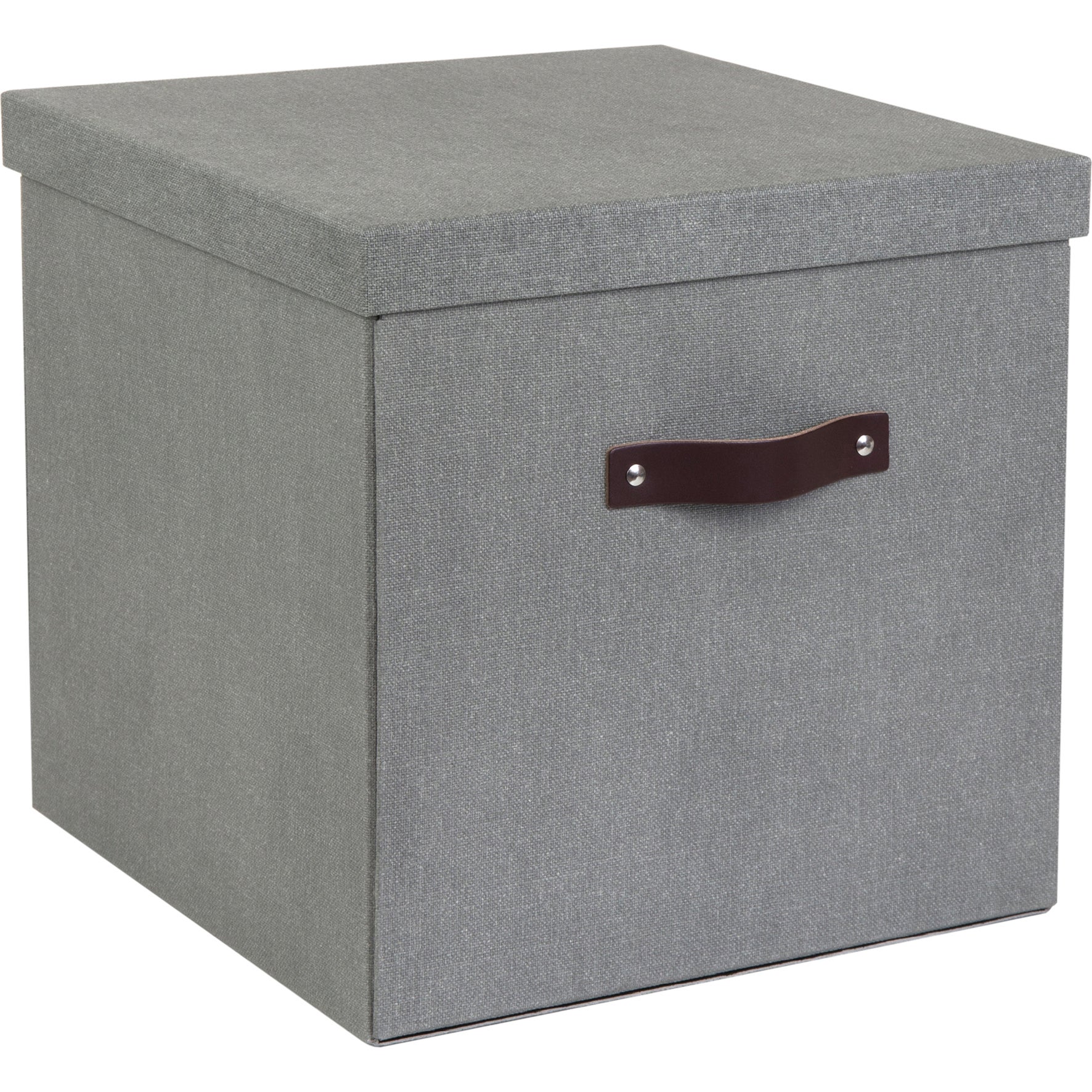 Förvaringsbox Bigso Logan canvas grå