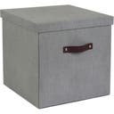 Förvaringsbox Bigso Logan canvas grå