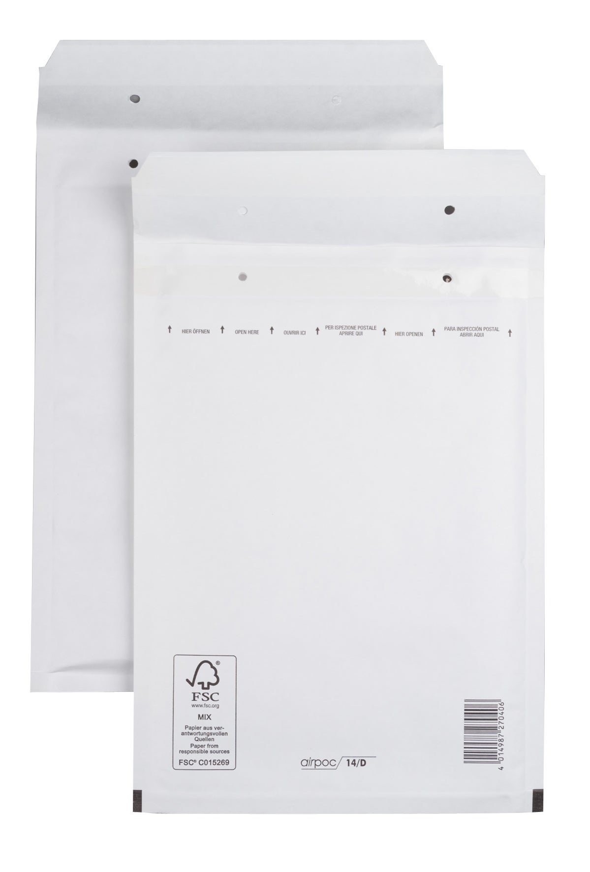 Bubbelpåse nr14 180x265 10/fp