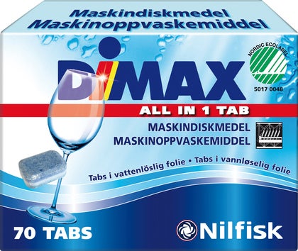 Maskindiskmedel tablett Dimax 70 st/fp