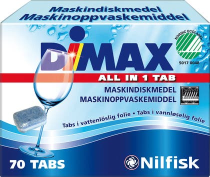 Maskindiskmedel tablett Dimax 70 st