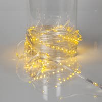 Ljusslinga Dew Drop Micro transparent 36 m varmvit