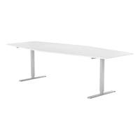 Konferensbord 2800 x 1200 mm Vit/Silver