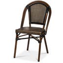 Stol Paris svart/brun textilene