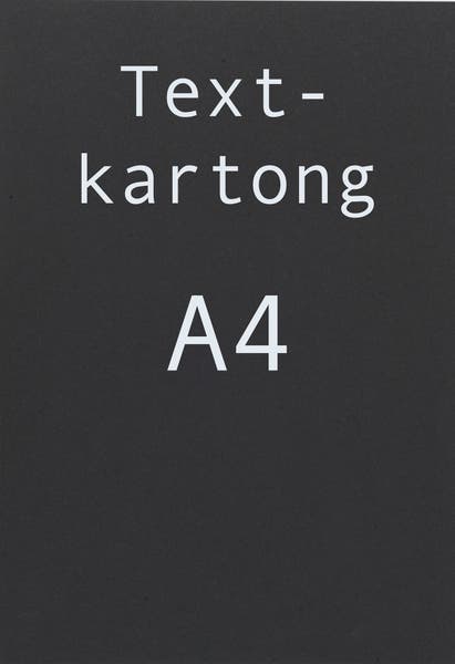 Kartong A4 svart 25 st/fp