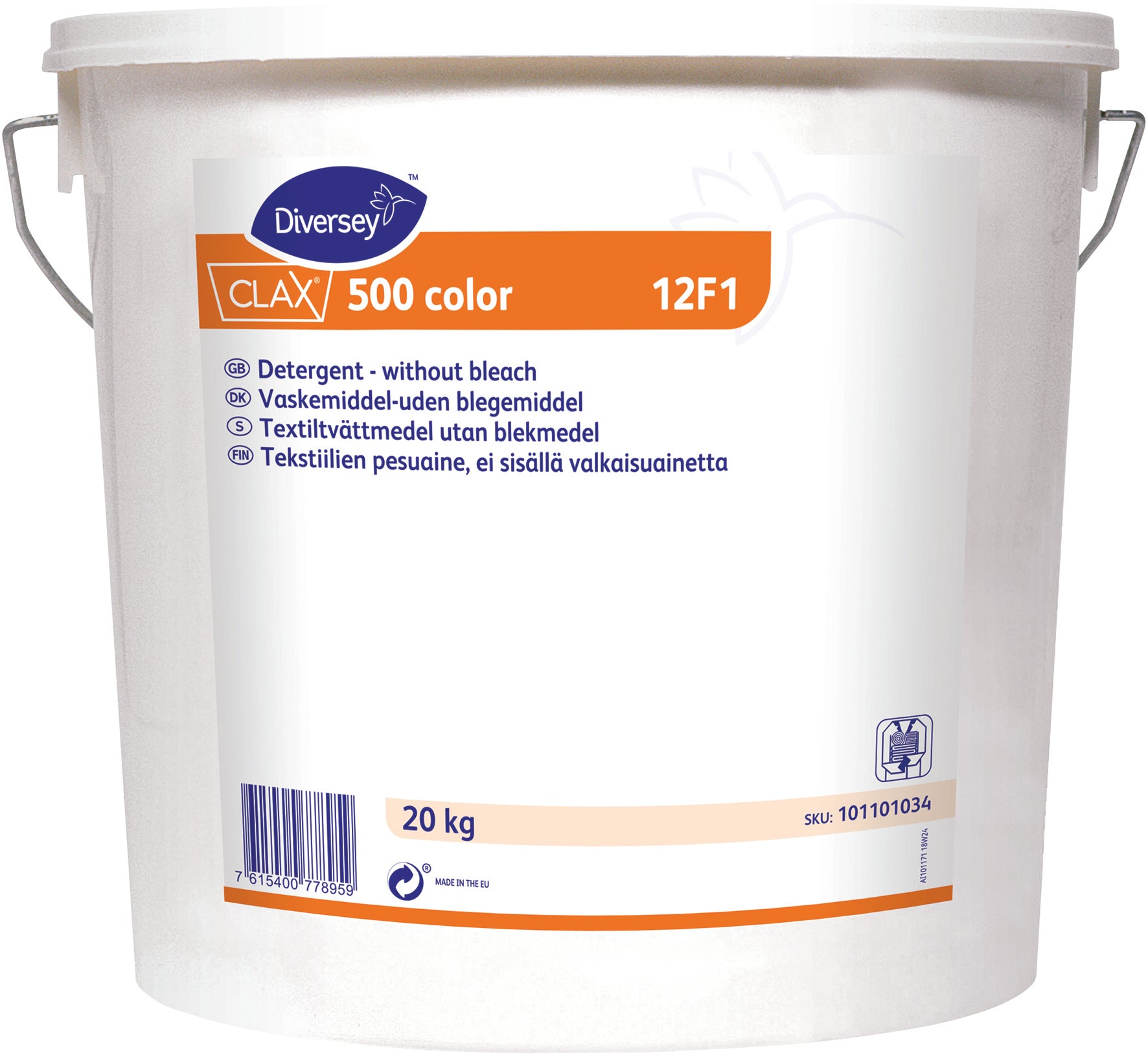 Tvättmedel Clax 500 Color 12F1 20 Kg