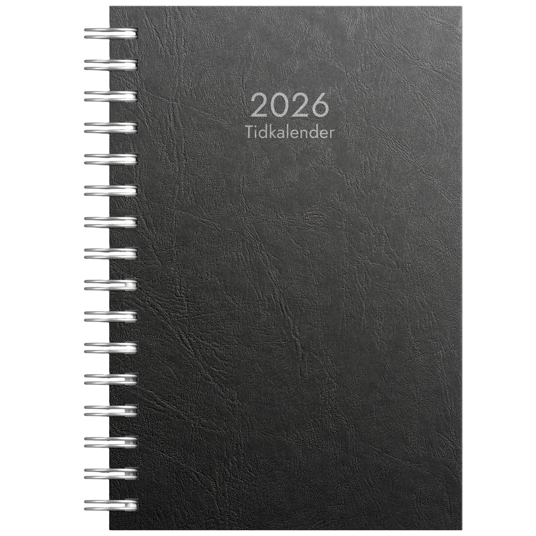 Tidkalender 2026 svart kartong