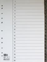 Register flikförstärkt A4 1-20