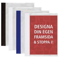 Offertmapp A4+ med ficka blå