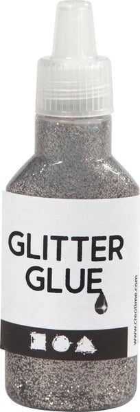 Glitterlim 25 ml silver