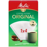 Kaffefilter Melitta 1x4 vita 80-pack