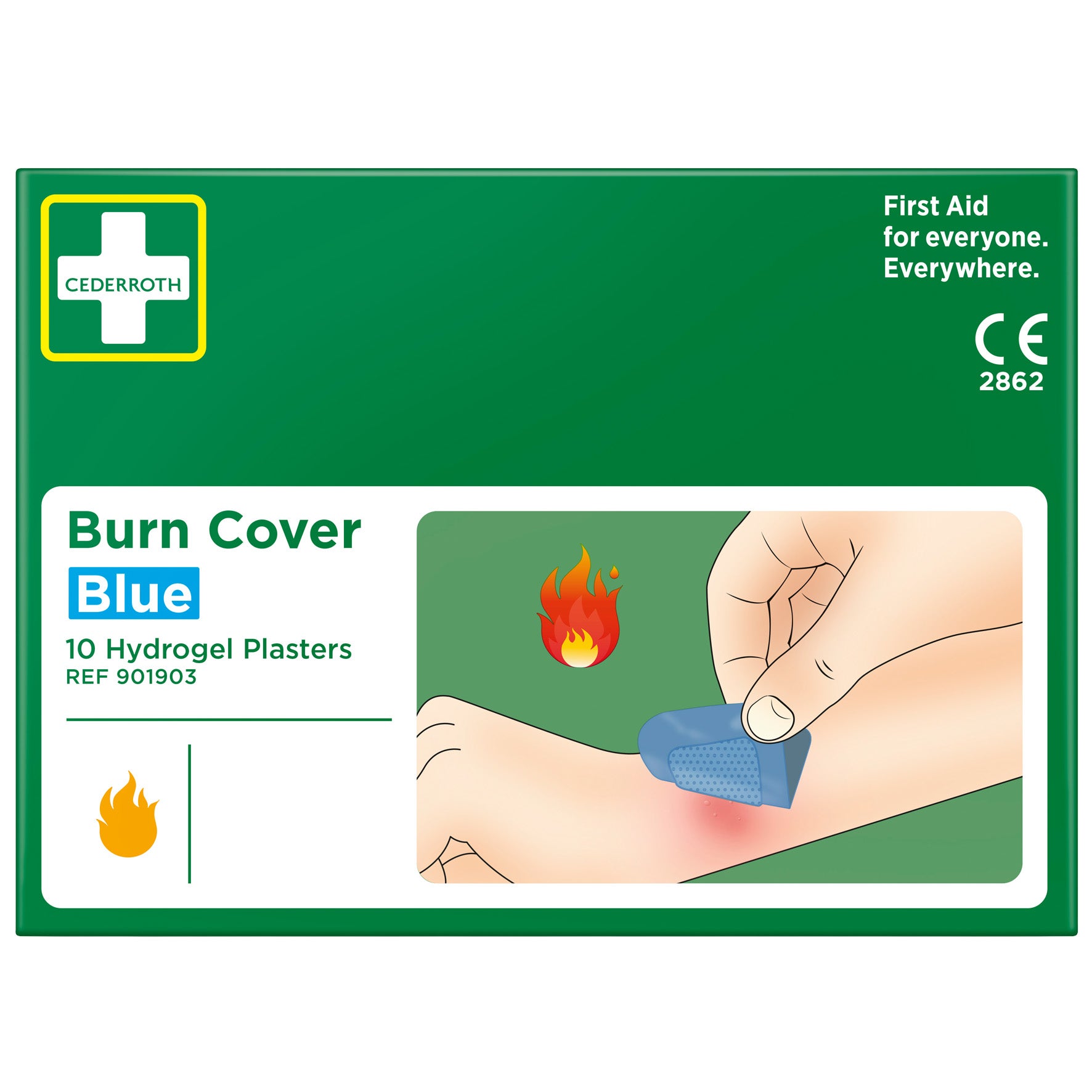 Plåster BurnCover Cederoth 10 st/fp