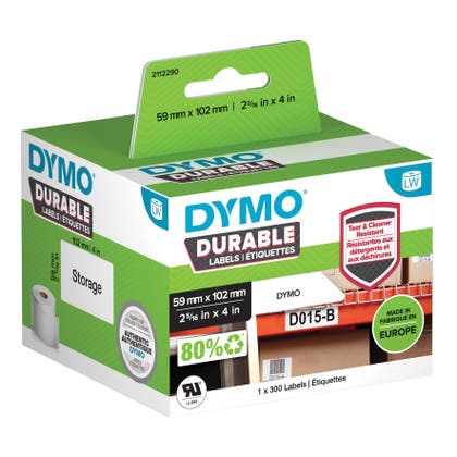 Etikett Dymo Durable 59x102 mm