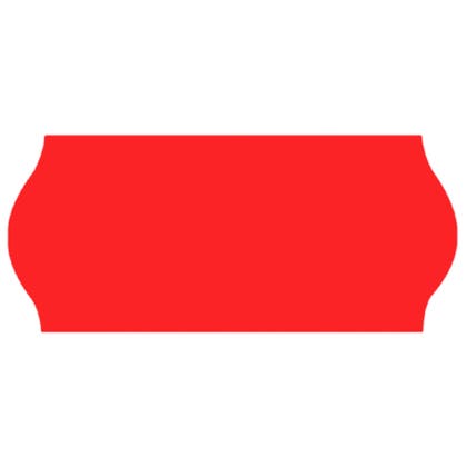 Prismärkningsetikett 26x12 mm G2 röd 6 rullar