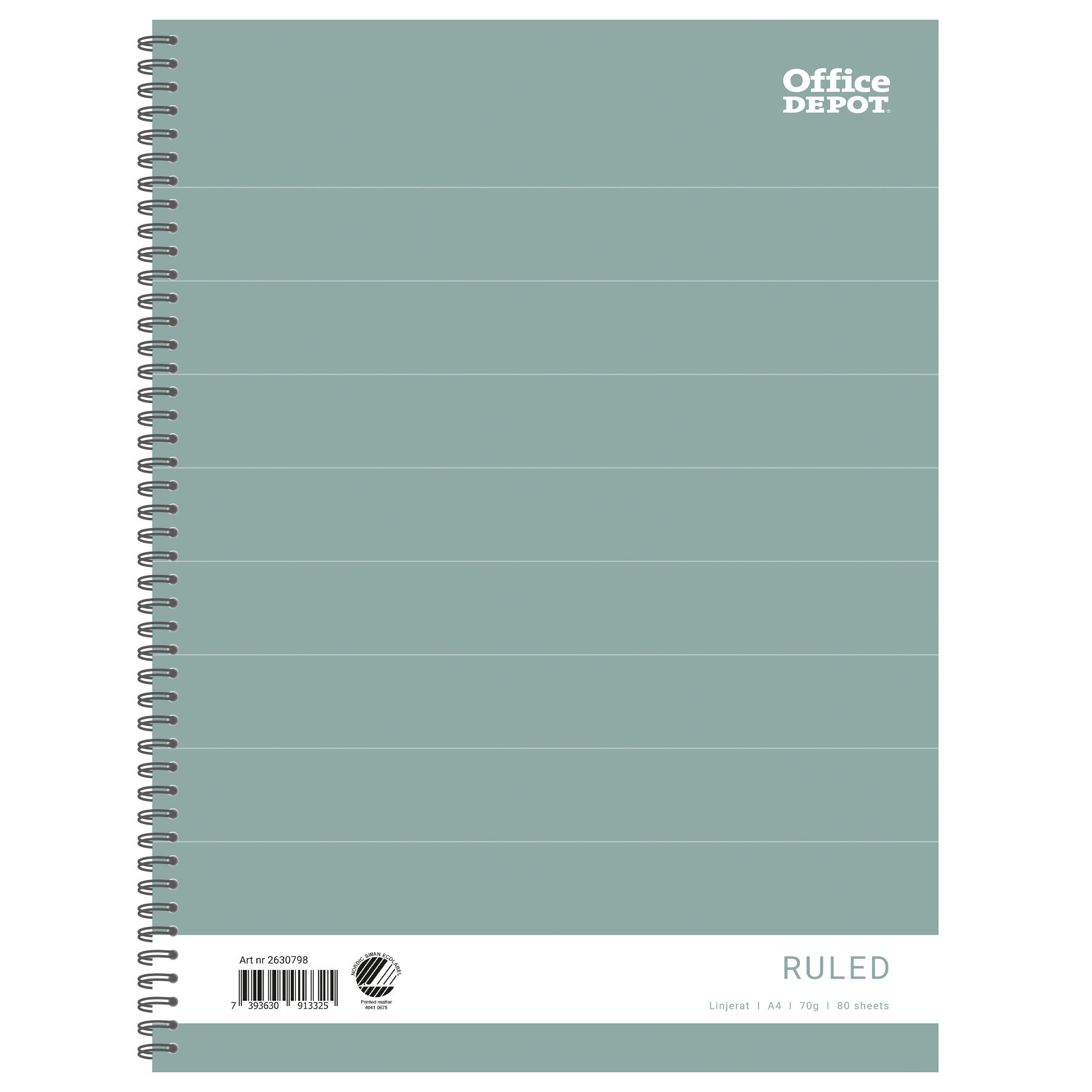 Kollegieblock A4 80blad 70g