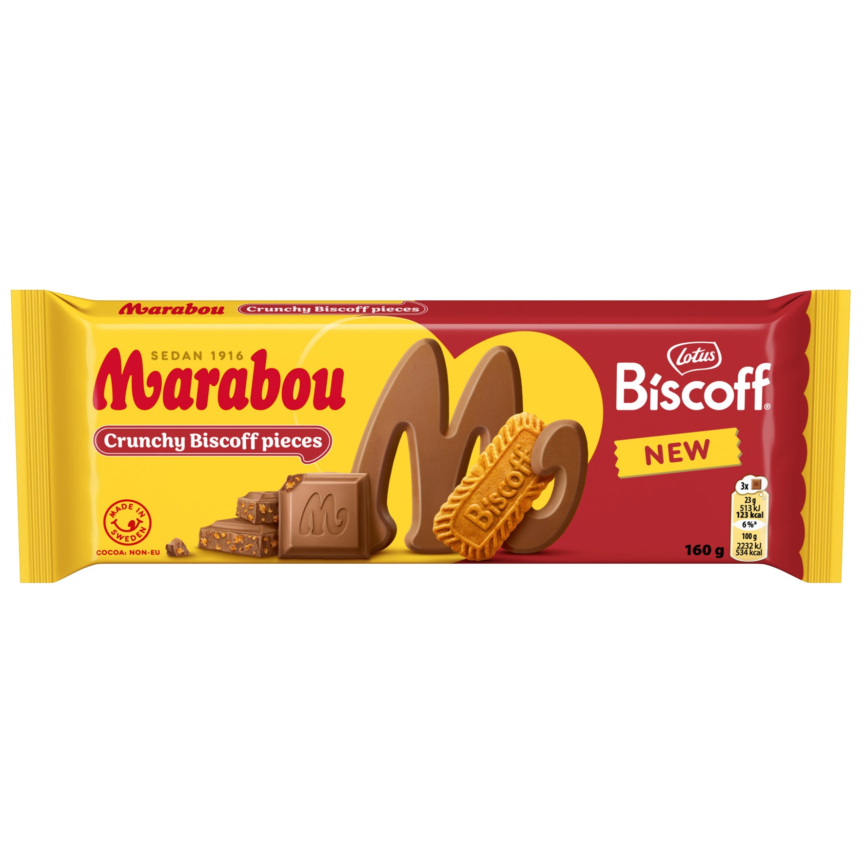 Choklad Marabou Biscoff 15x160 g