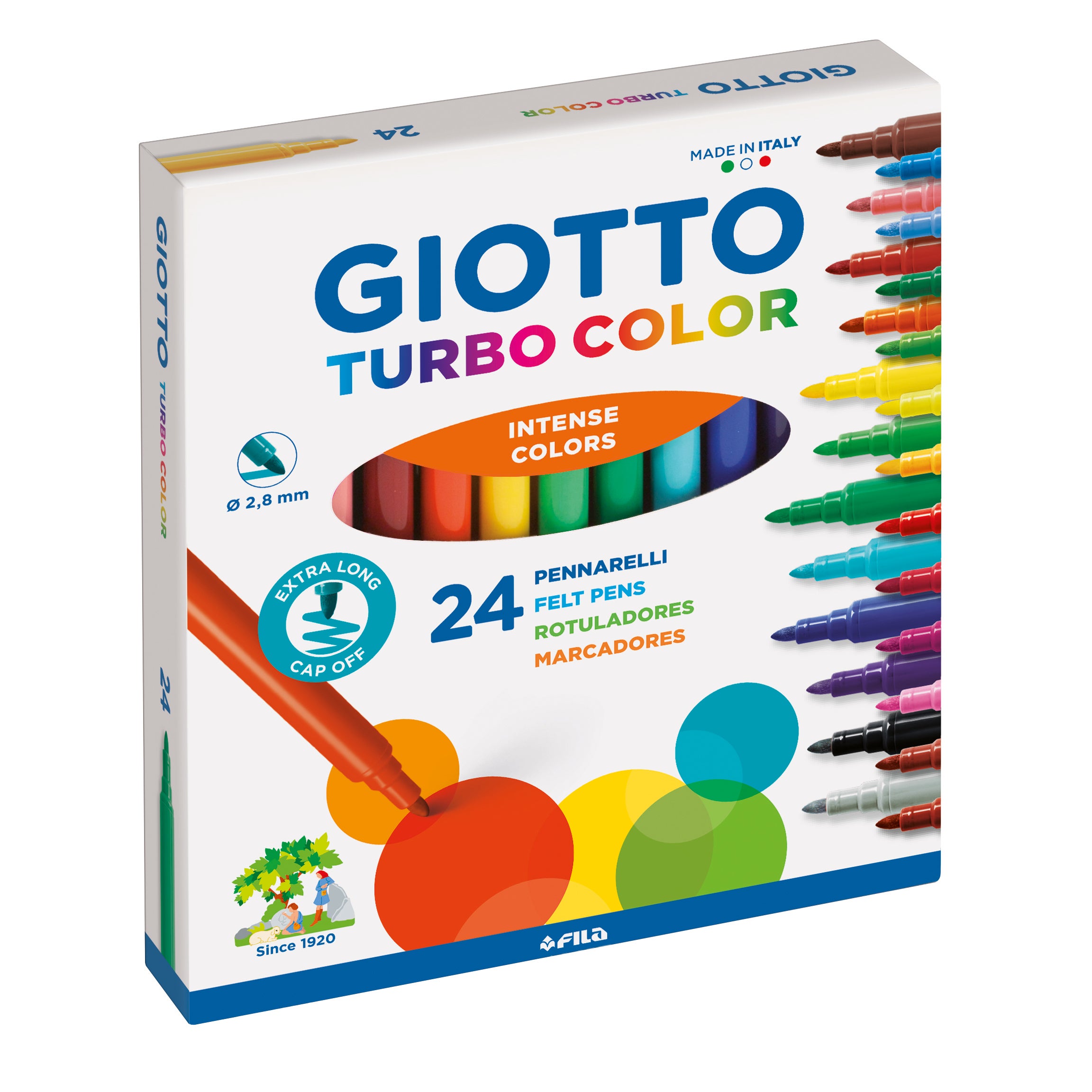 Tuschpennor Giotto Turbo Color 12-/24-/96-/144-pack