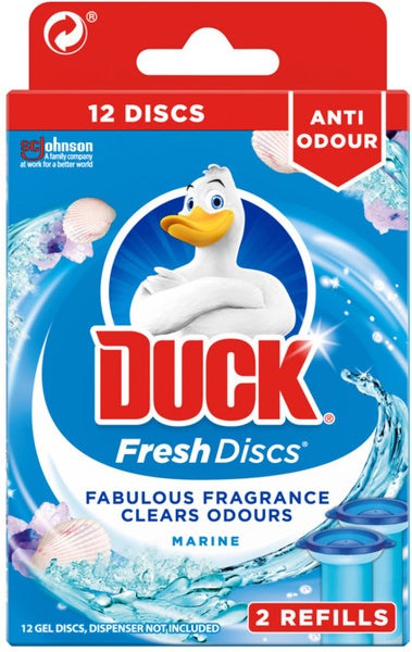 Toalettrengöring Duck Fresh Discs Marine Refill 2 x 36 ml