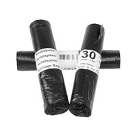 Soppåsar 30 liter svart 9my 50 st/rulle