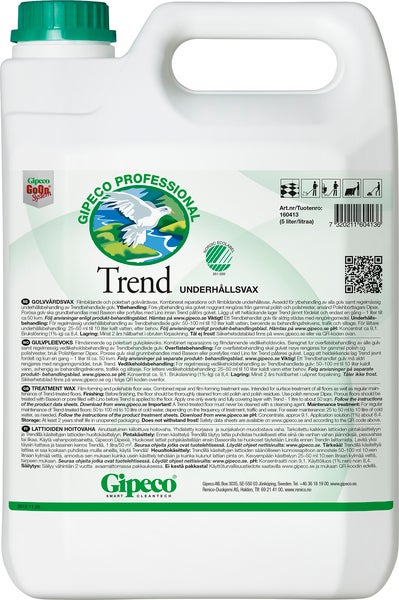 Golvvax- och underhållsvax Trend Gipeco