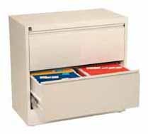 Hängmappsskåp A4 flanköppnat 2 lådor vit