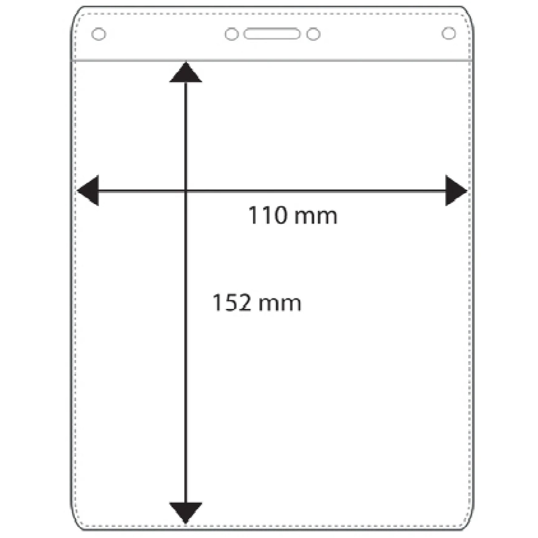 Plastficka A6 stående/liggande