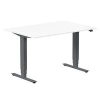 Skrivbord höj- och sänkbart Ergofunk Max 120x80 cm vit/antracit