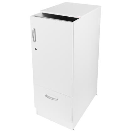 Pantskåp Petflaskor/Aluminiumburkar vit