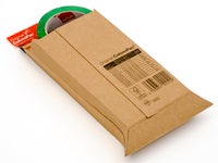 Wellkuvert 150x250x50 mm Brun