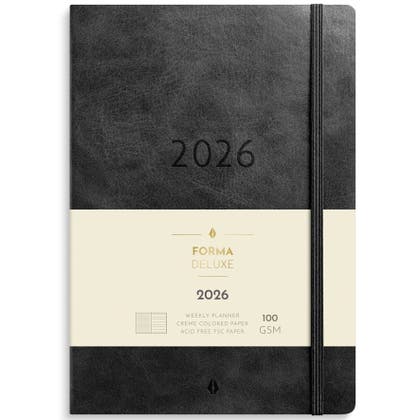 Kalender Forma Deluxe svart L 2026