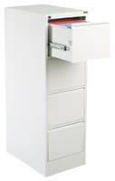 Hängmappsskåp A4 4-lådor vit