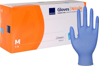 Handske Nitril Puderfri Blå 150 st/fp
