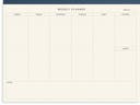 Perforerat block Weekly planner