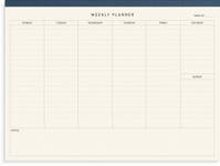 Perforerat block Weekly planner