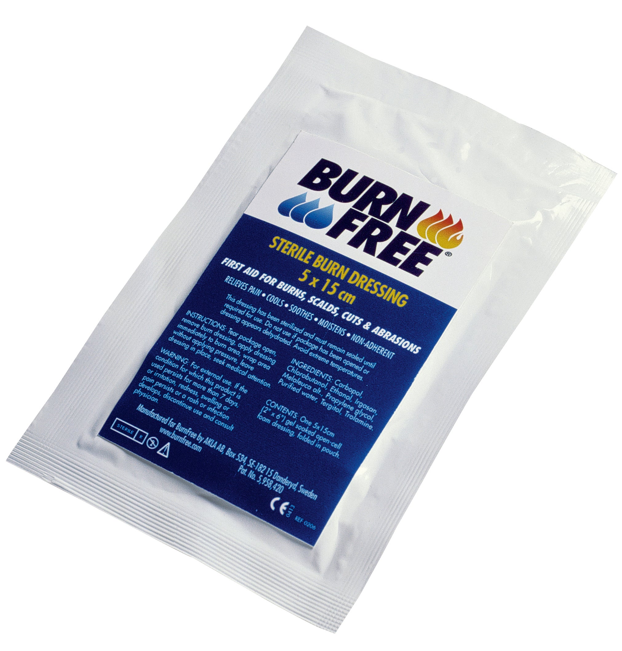 Brännskadekompress Forburns 5 x 15 cm steril displaykartong