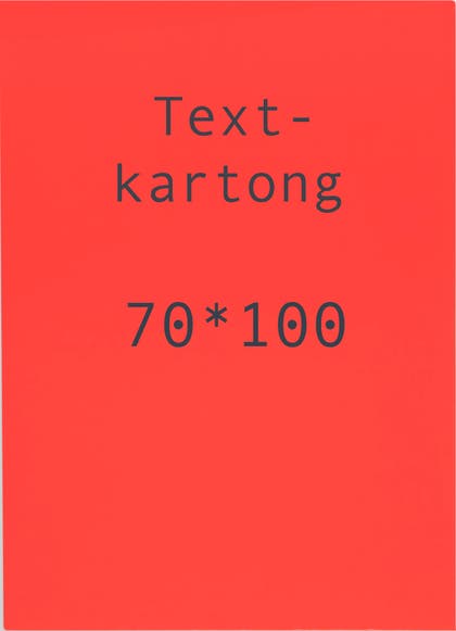 Kartong 70 x 100 cm fluor röd 5 st/fp