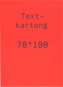 Kartong 70x100 cm fluor röd 5-pack