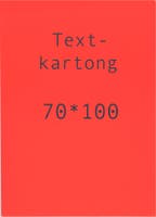 Kartong 70x100 cm fluor röd 5-pack