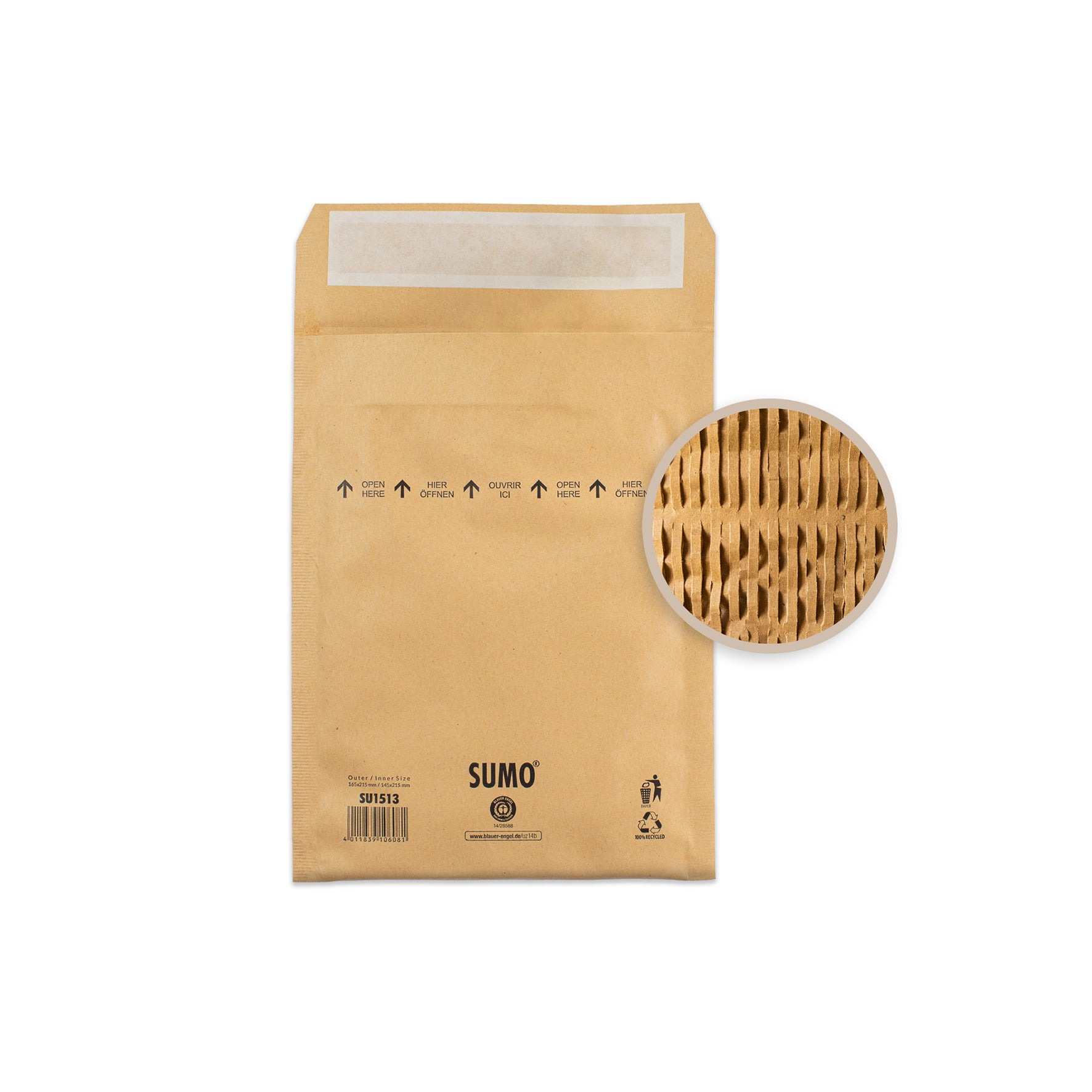 Vadderad påse SUMO 145x215 mm 10-pack