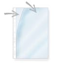 Plastficka A4 PP öppen kort&lång 25/fp