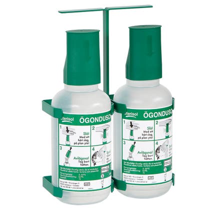 Ögondusch 2x1 liter med bärbart ställ