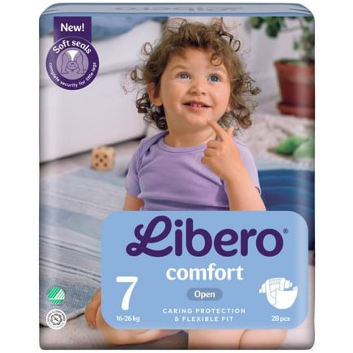 Blöjor Libero Comfort 7, 16–26 kg 28-pack