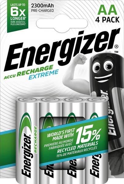 Laddningsbara Batterier Energizer Extreme AA 4-pack 2300 mAH