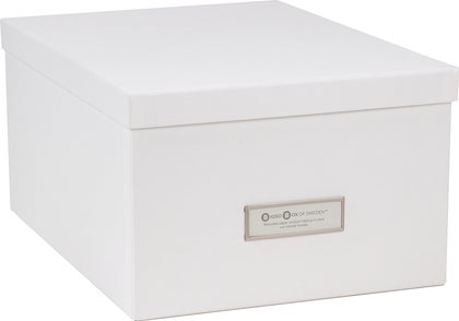 Förvaringsbox Gustav vit Bigso